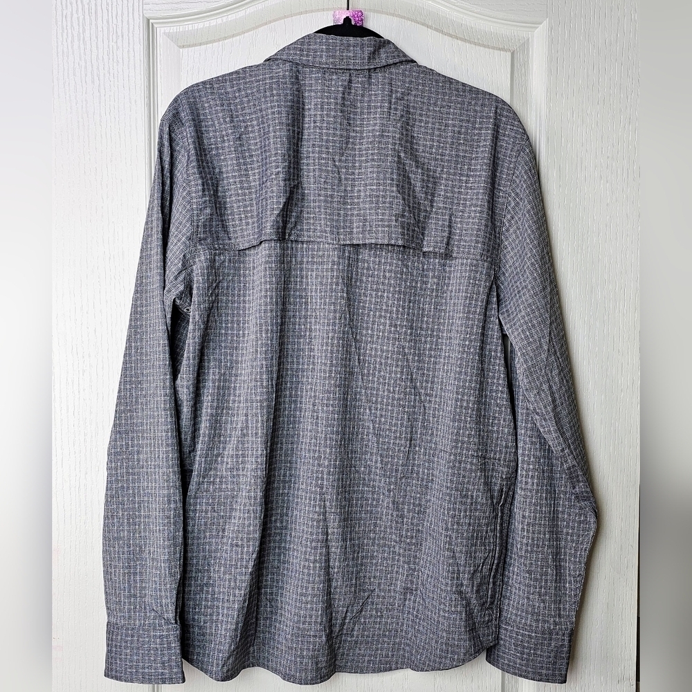 Prana Men's Garvan Long-Sleeve Button-Down Shirt, Charcoal, MED - Picture 6 of 15